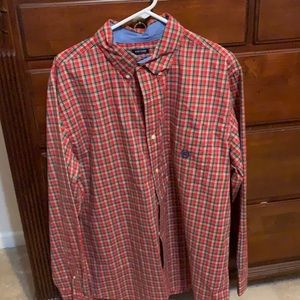 Men’s beautiful Red Plaid Button-down by Chaps